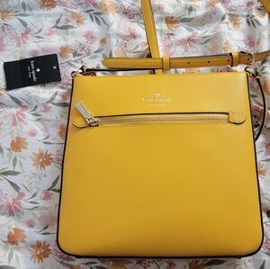 Kate Spade Yellow Crossbody Bag with Modern Design
